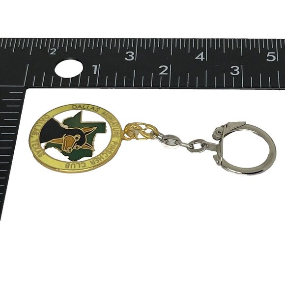 Dallas Miniature Pinscher Club Dog Breed Keychain Club Logo Texas Gold Tone - Picture 3 of 4